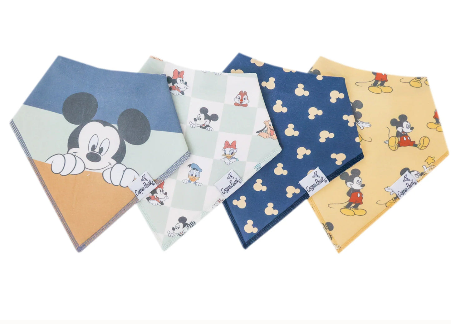 Mickey Mouse and Friends Bandana Bib Set (4-pack)