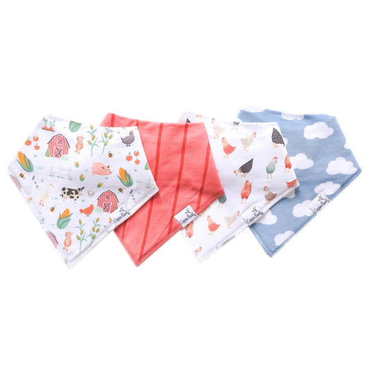 Farmstead Bandana Bib Set (4-pack)
