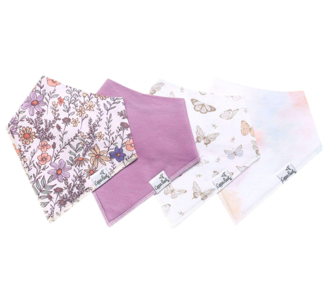 Flora Bandana Bib Set (4-pack)