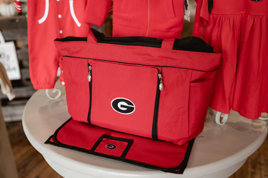 Georgia Bulldog Red Diaper Bag