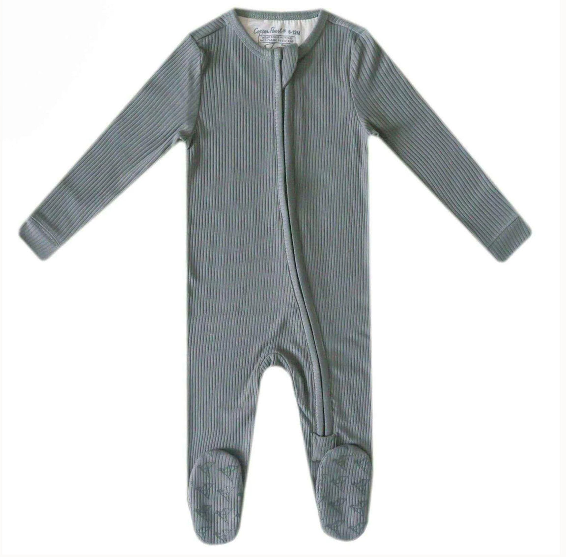 Zip Up Footie Pajama- Moss
