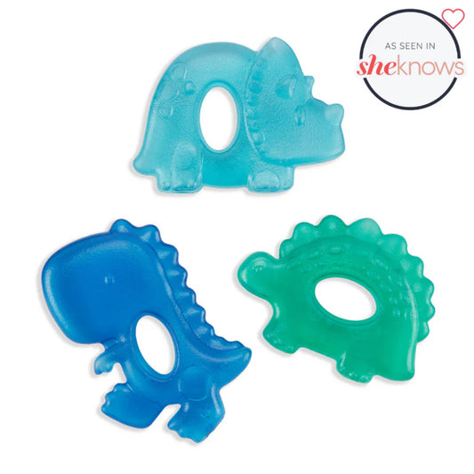 Itzy Cutie Coolers Water Filled Teethers (3-pack): Dino