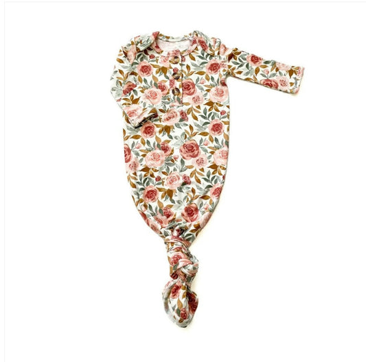 Floral Knotted Gown