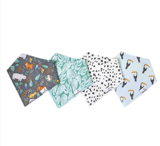 Bengal Bandana Bib Set (4-pack)