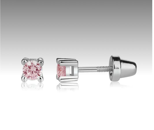 Cherished Moments Sterling Silver Screw Back Earrings
