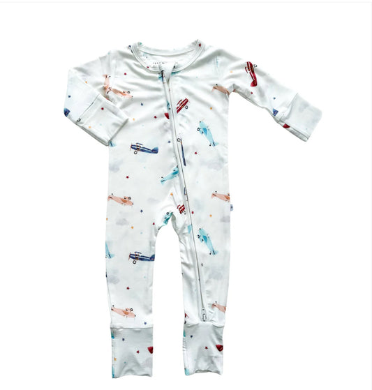 Vintage Airplane Romper