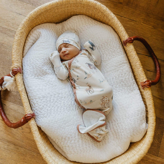 Newborn Knotted Gown - Montana