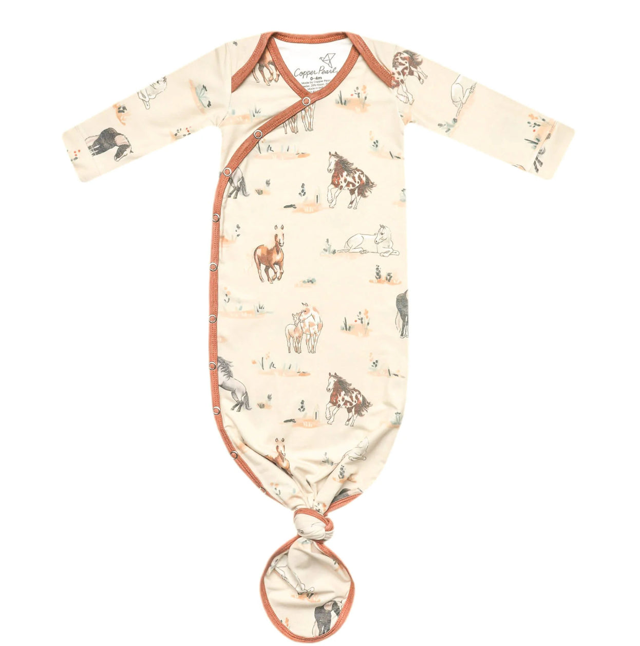 Newborn Knotted Gown - Montana