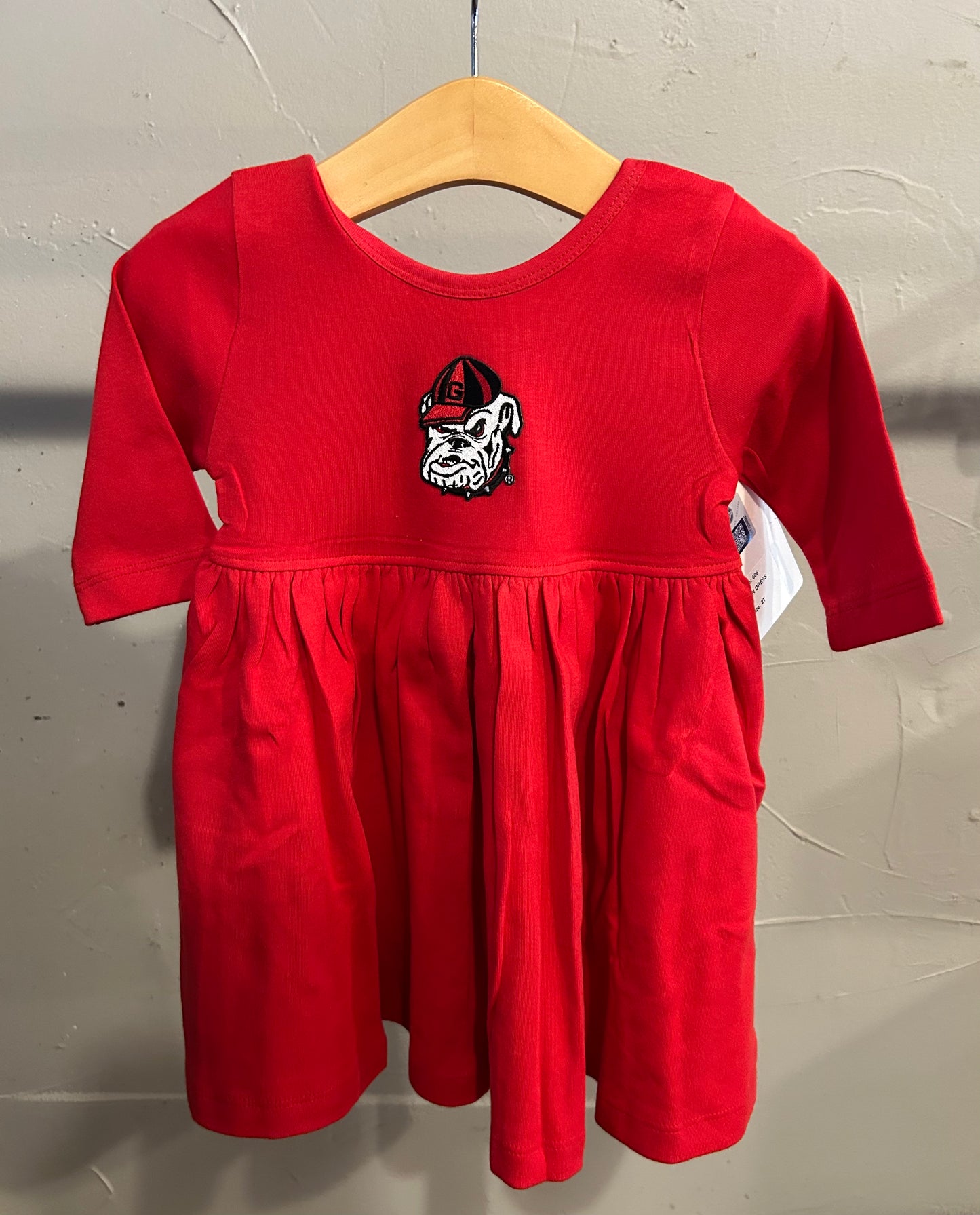 Georgia Bulldog Red Spin Dress