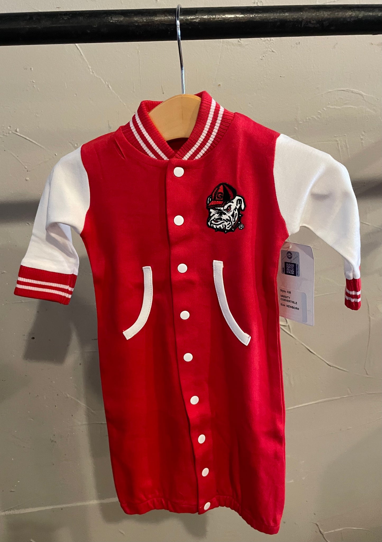 Georgia Bulldog Red Varsity Convertible