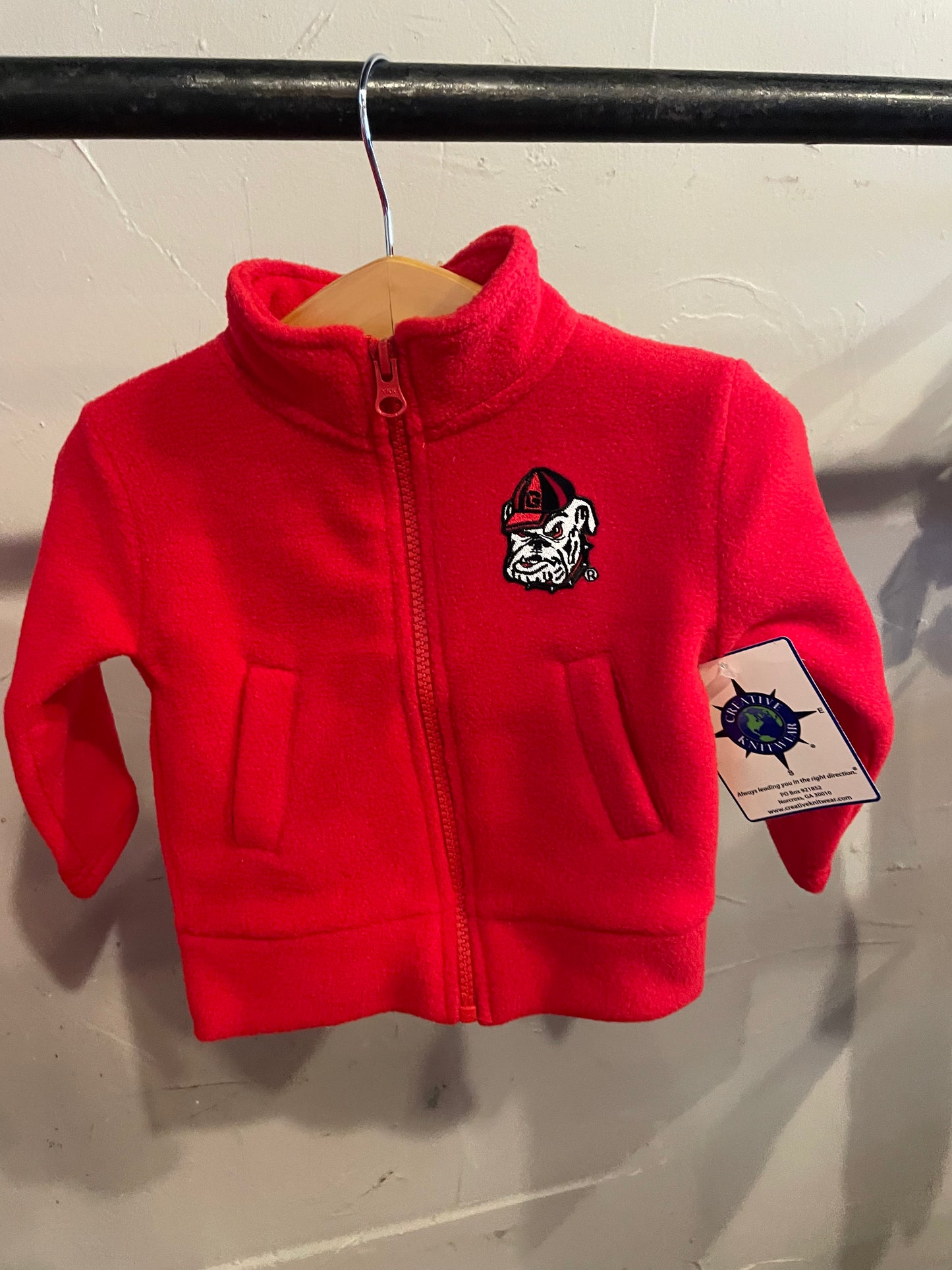 Georgia Bulldog Red Fleece Jacket