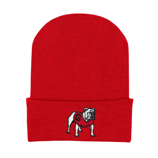 Georgia Bulldogs Newborn Knit Cap - Red
