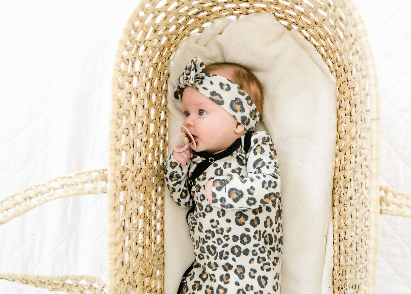 Copper Pearl - Newborn Knotted Gown - Zara
