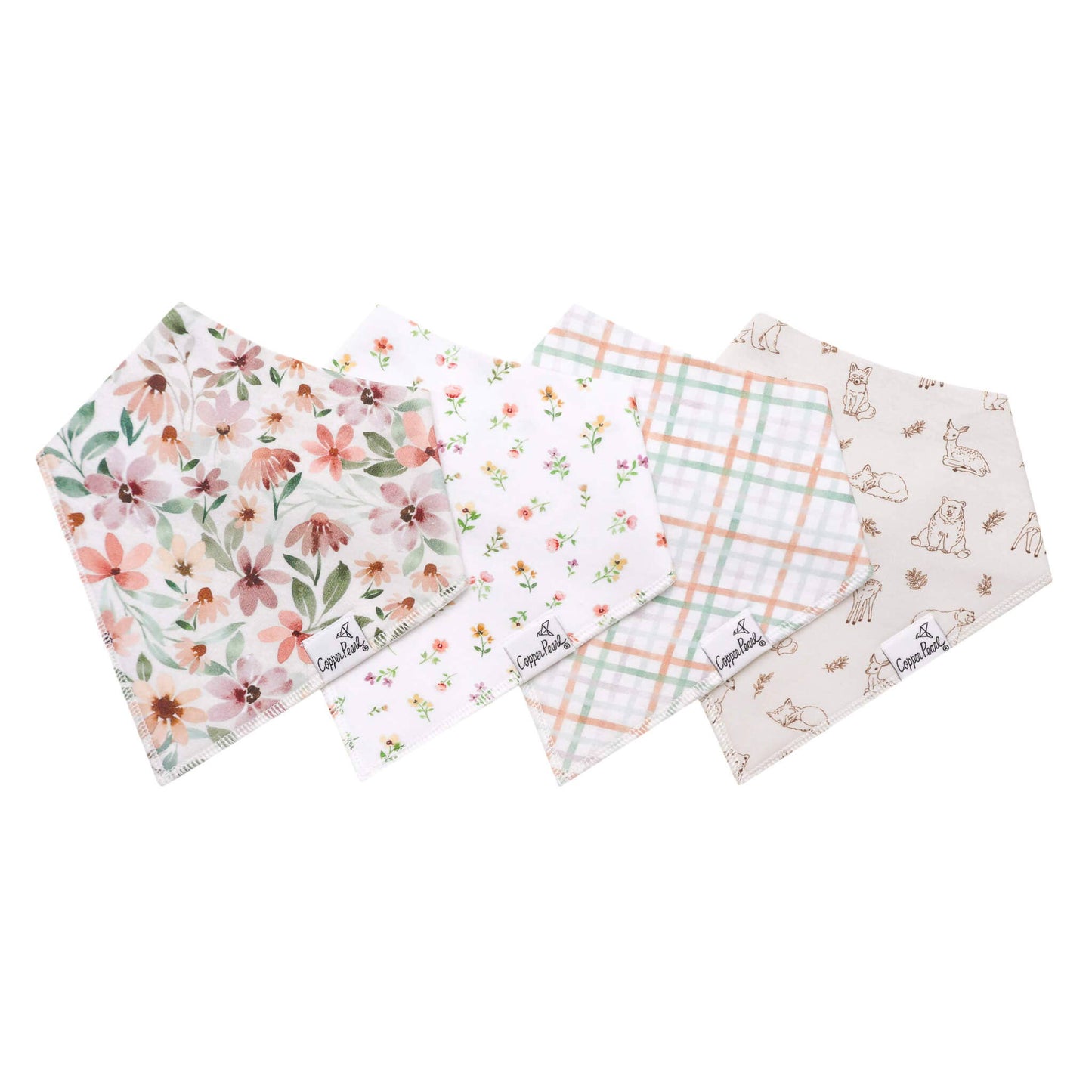 Baby Bandana Bibs - Natalie (4-pack)