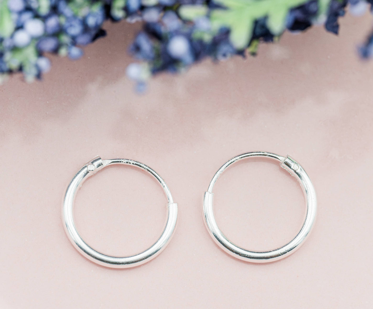 Sterling Silver Endless Hoop Earrings
