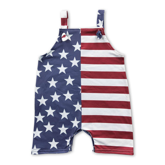 Sleeveless Stars and Stripes Romper