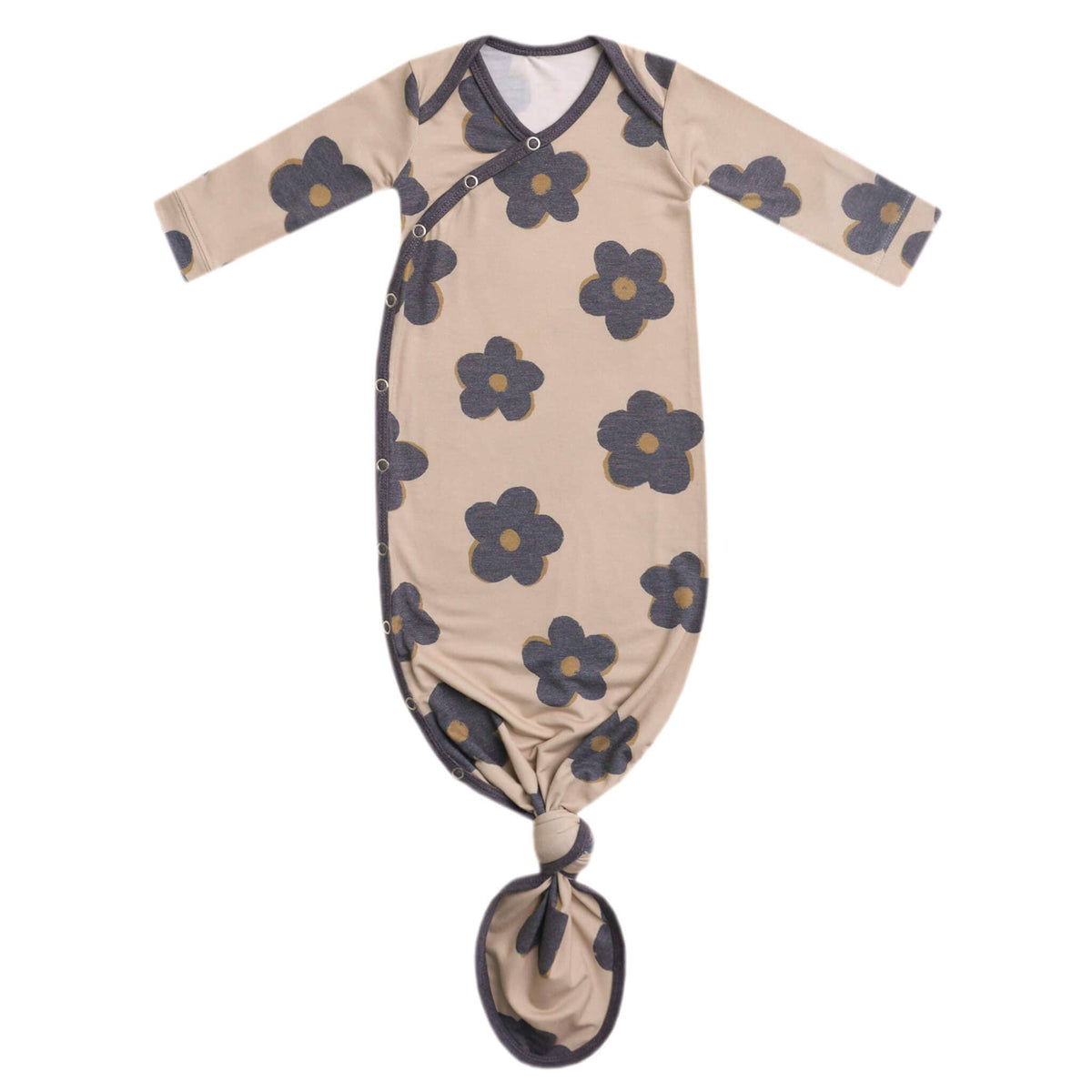 Copper Pearl - Newborn Knotted Gown - Gemma In Tan