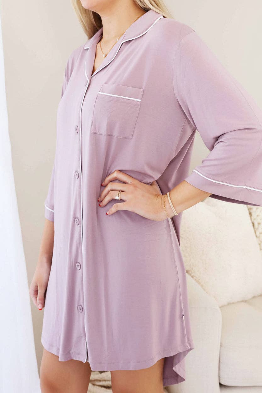Labor & Delivery Nightgown | Dusty Purple