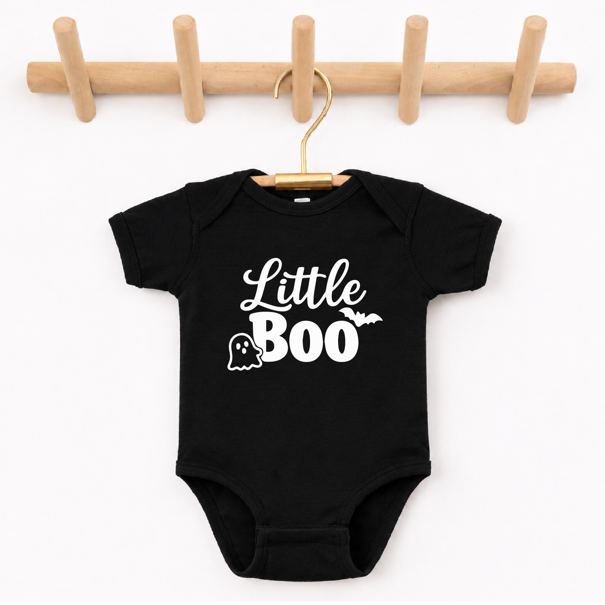 Little Boo Halloween Onesie and Kids T-Shirt