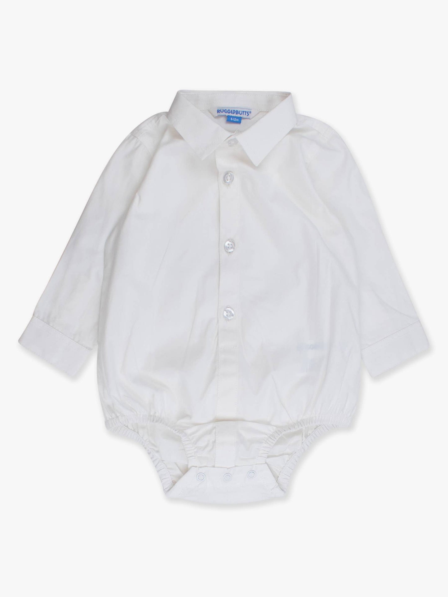 White Long Sleeve Button Down Bodysuit