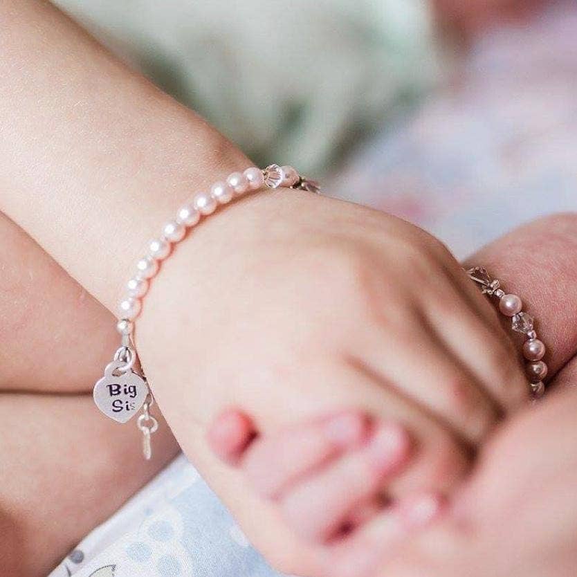 Big Sis Sterling Silver Bracelet: Medium 1-5 Years