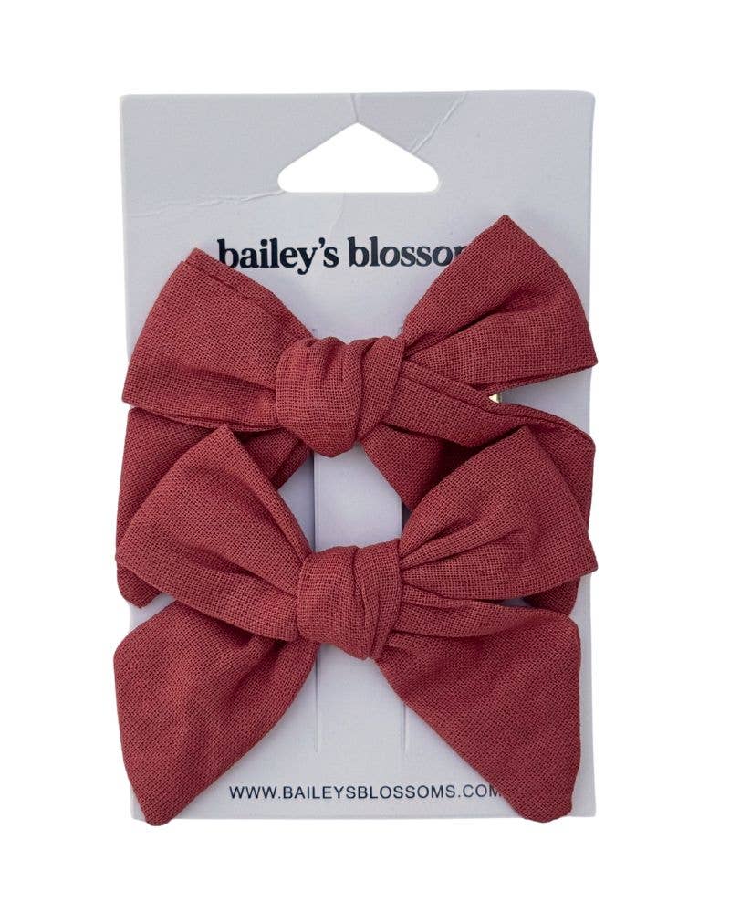 Linen Cotton Piggie Sets - Rust