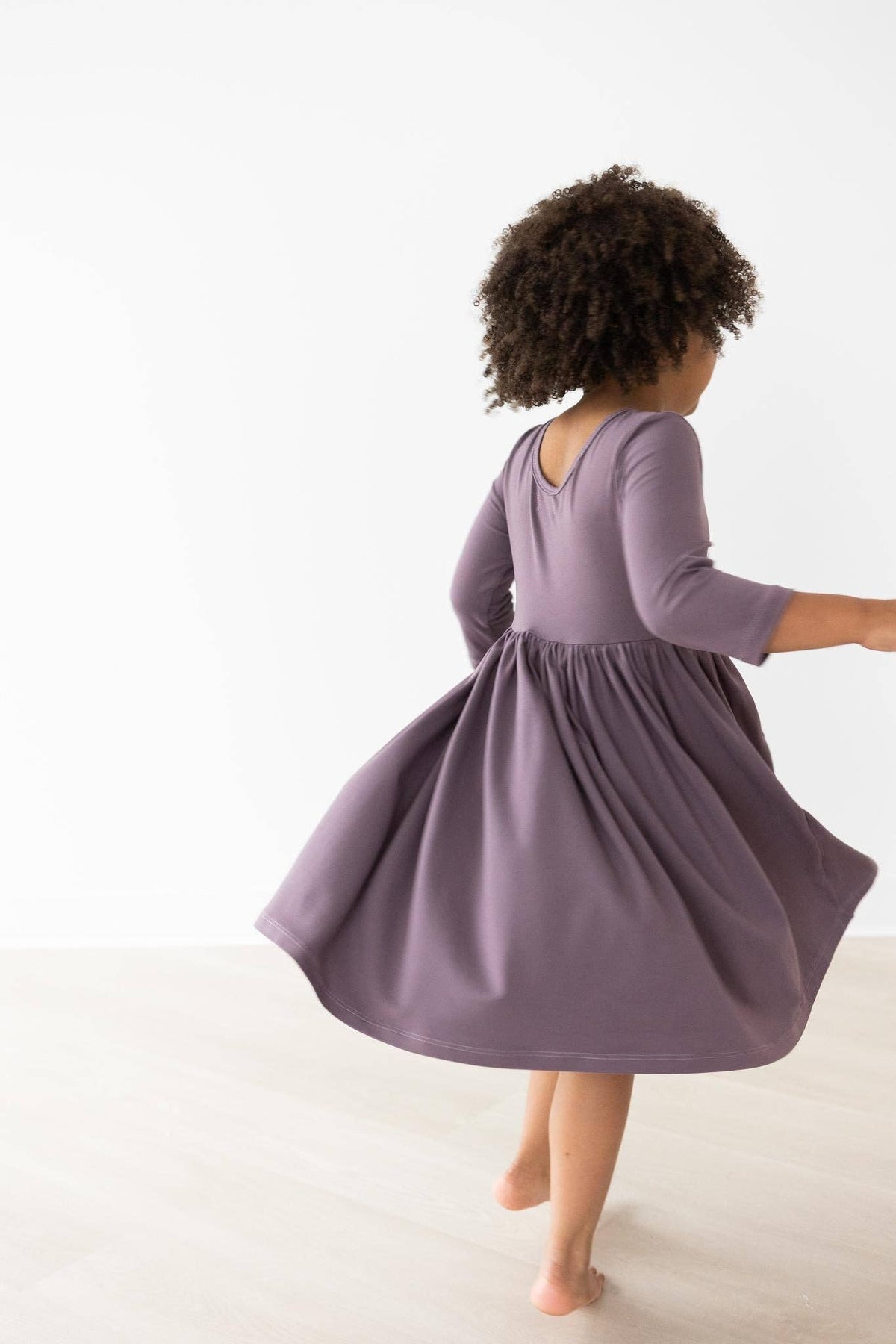 Vintage Violet 3/4 Pocket Twirl Dress