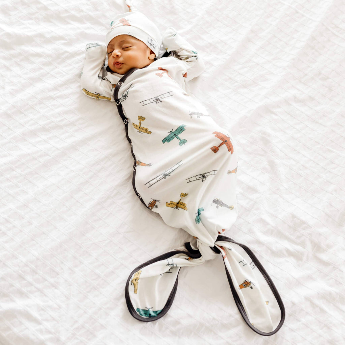Copper Pearl - Newborn Knotted Gown - Ace
