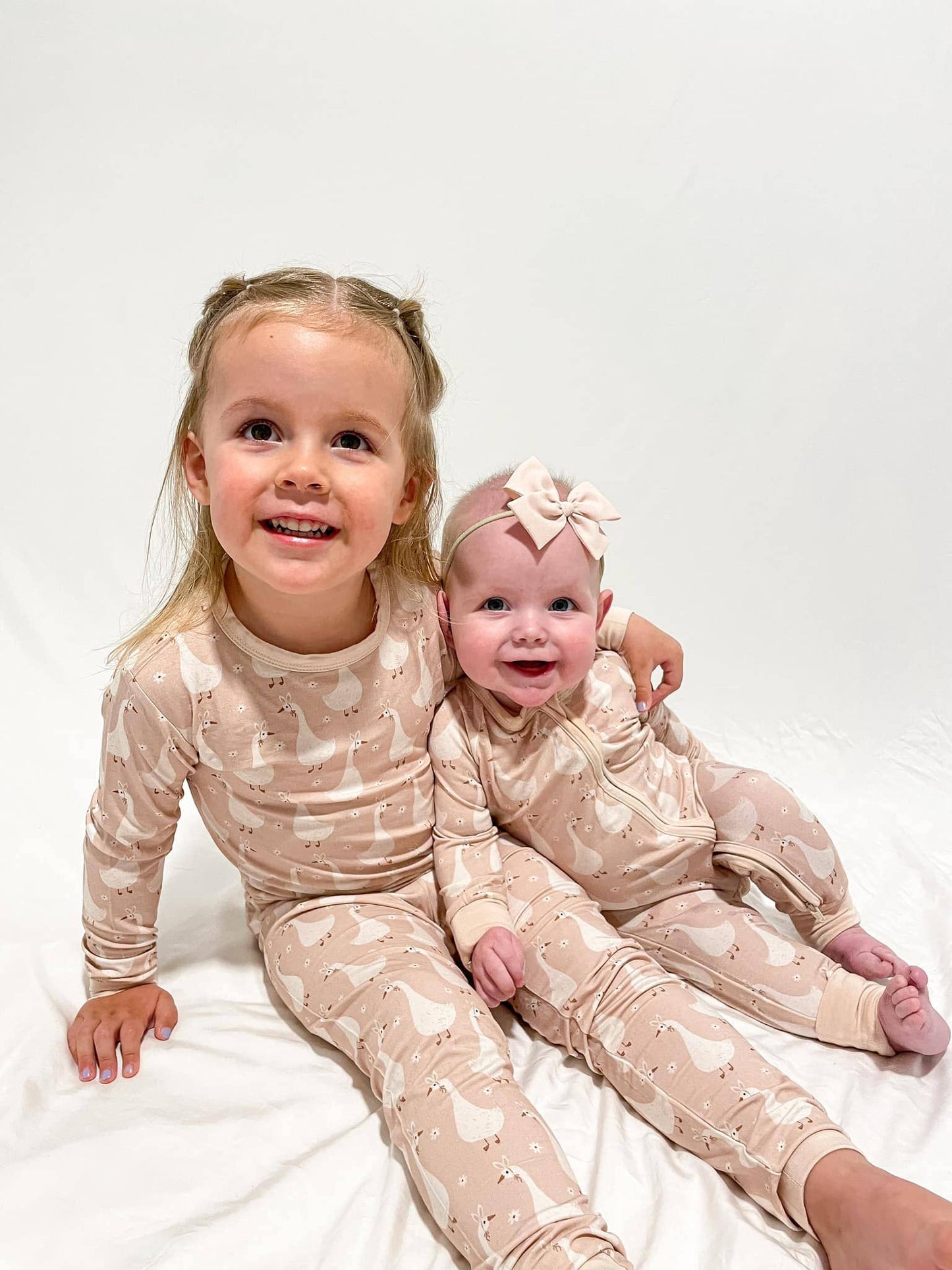 Silly Goose on the Loose Bamboo Zippy Romper: