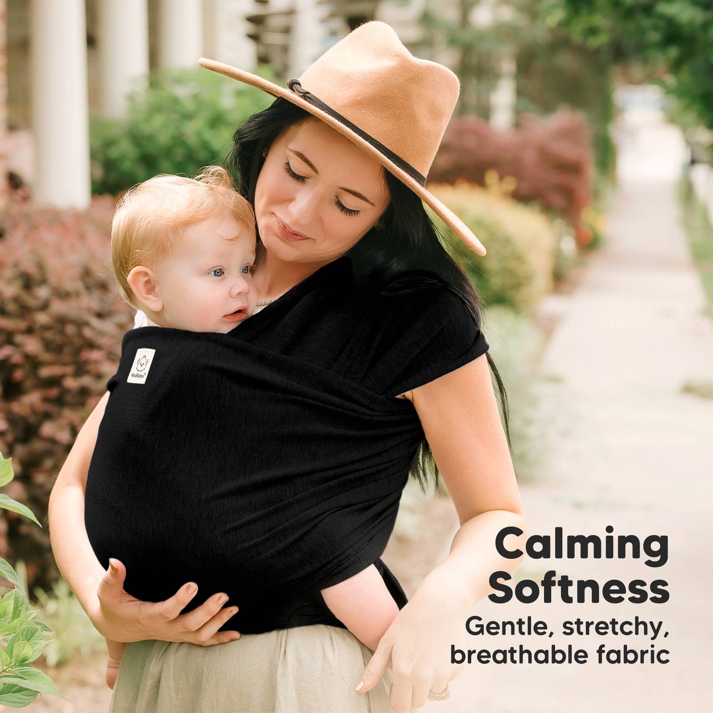 KeaBabies Original Baby Wrap Carrier: Black