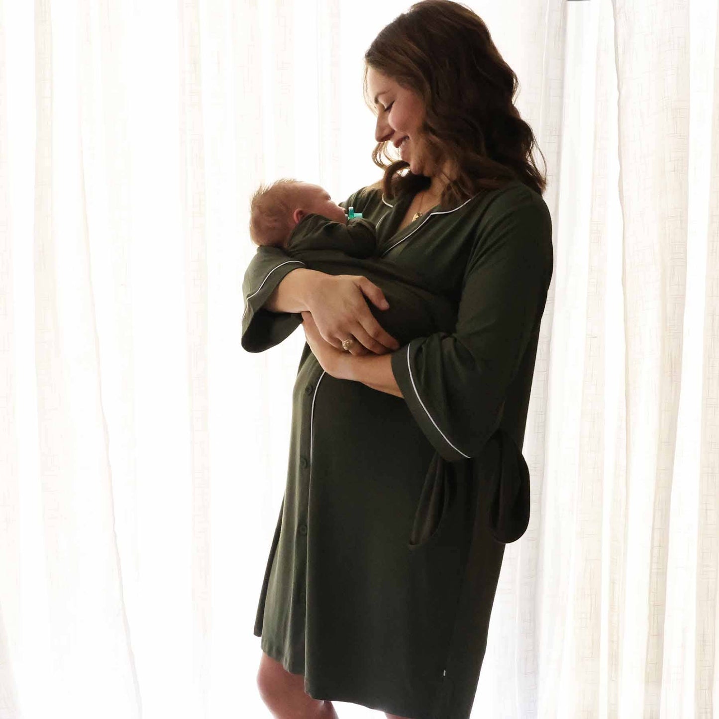 - Labor & Delivery Nightgown | Olive: