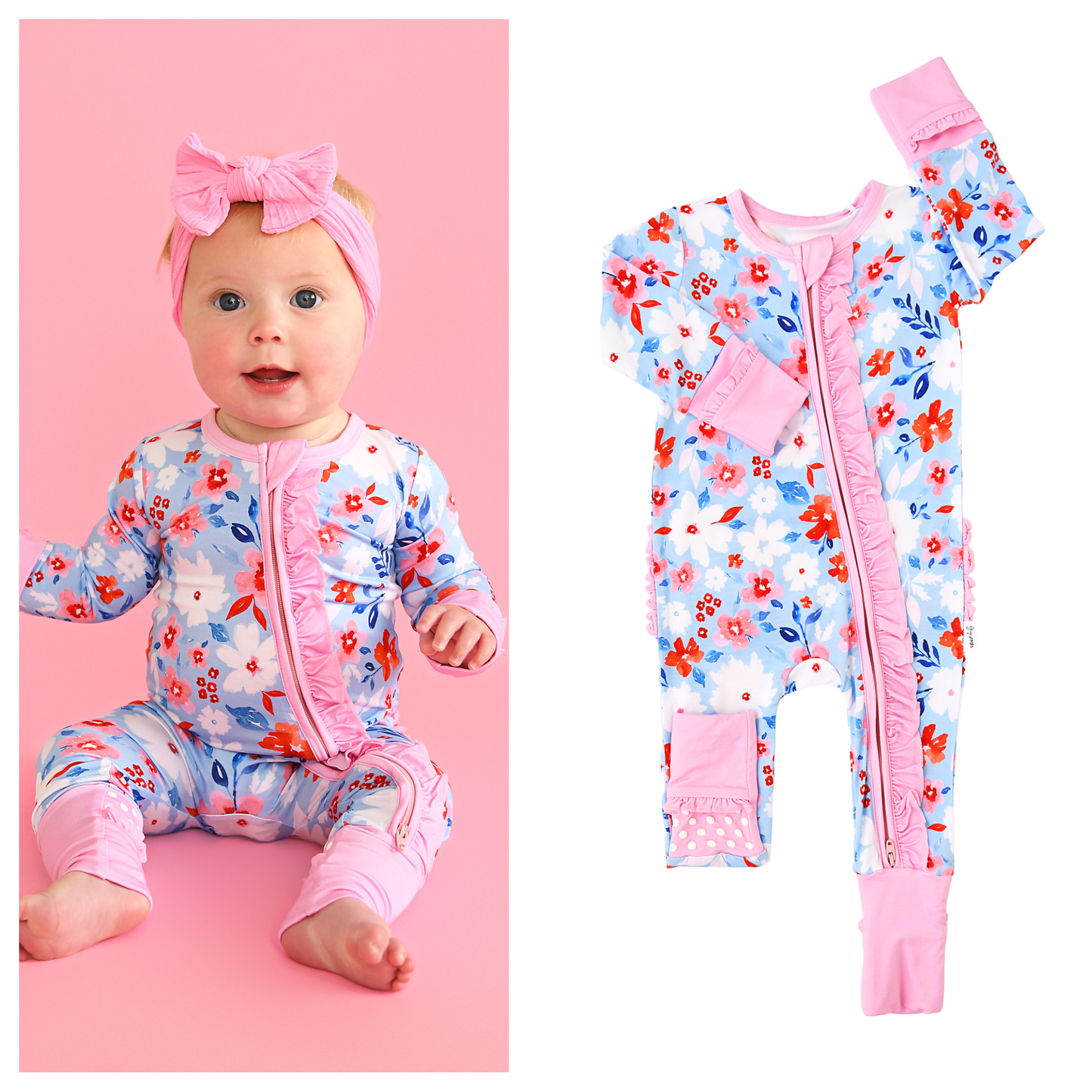 Betsy Ruffle Zip Sleeper