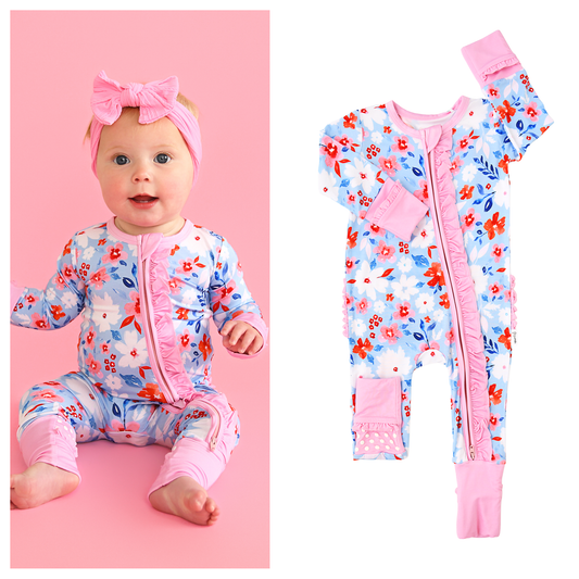 Betsy Ruffle Zip Sleeper