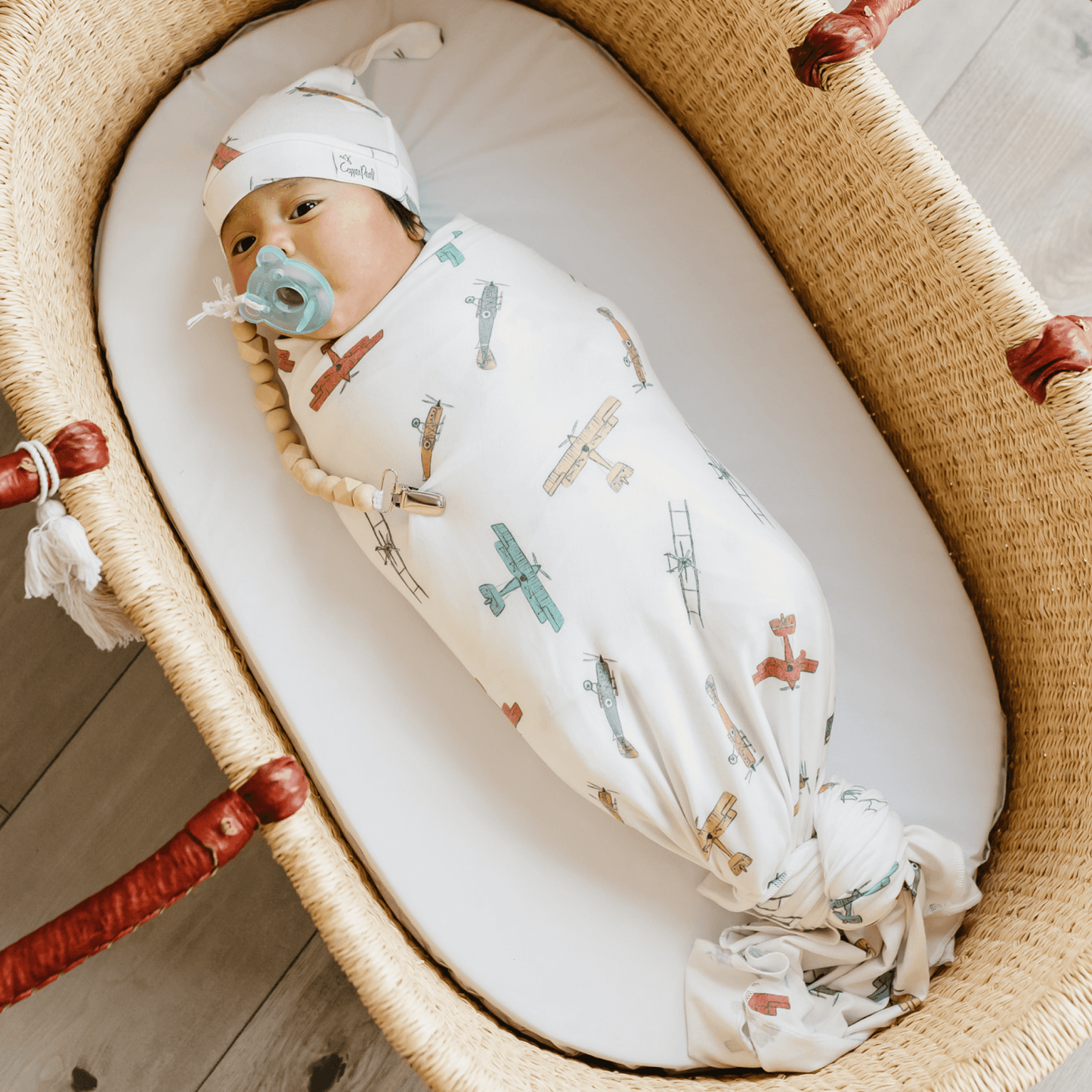 Copper Pearl - Knit Swaddle Blanket - Ace