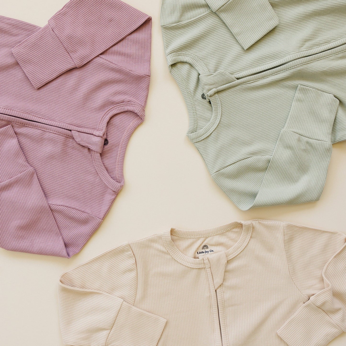 Ribbed Bamboo Zippy Romper - Huckleberry
