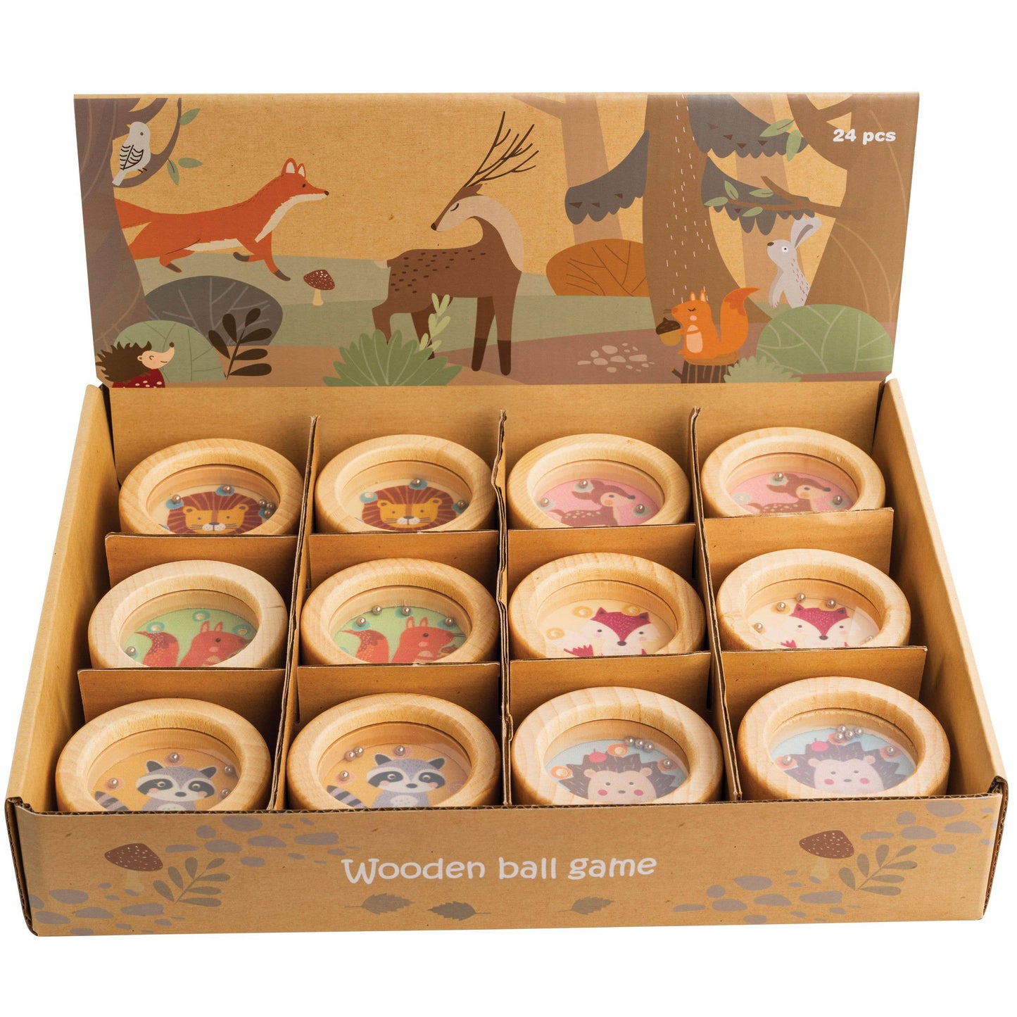 Wooden Animal Ball Game