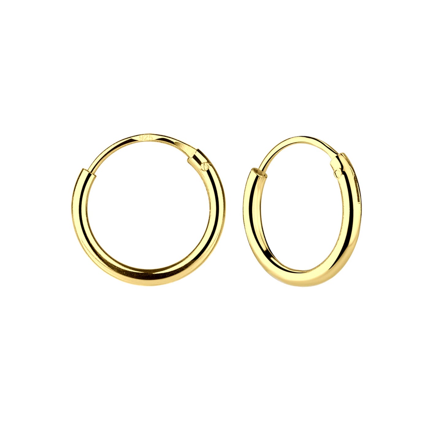 14K Gold-Plated Endless Hoop Earring