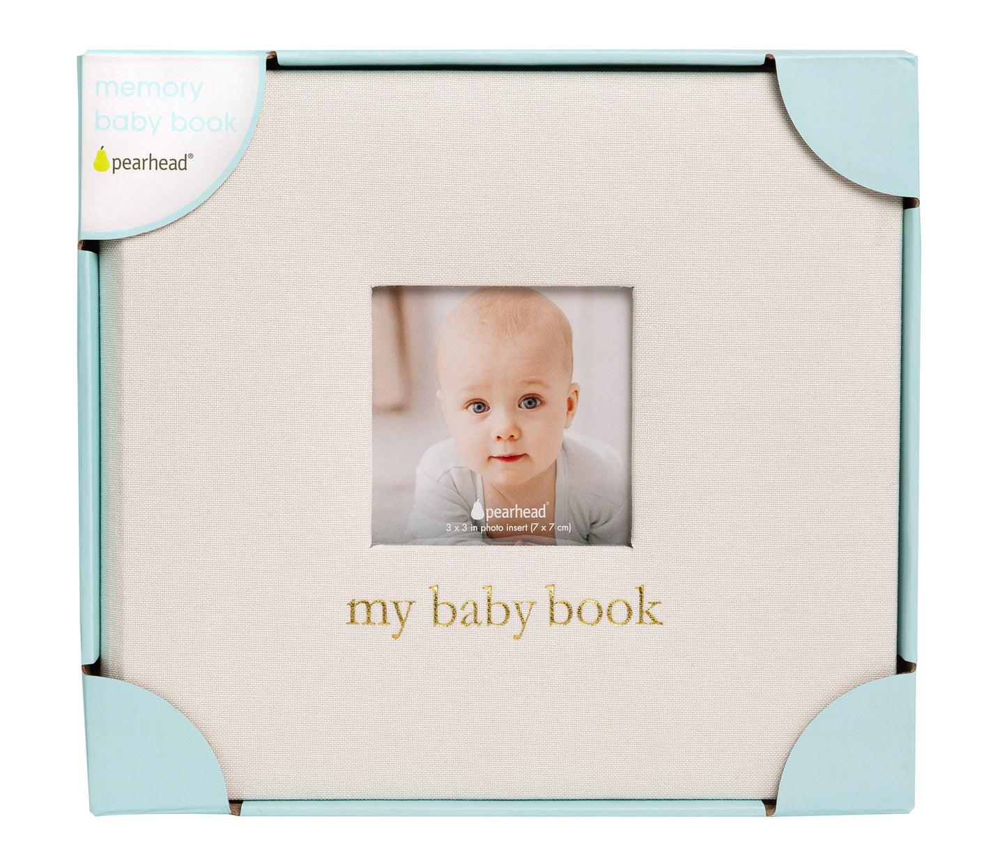 Ivory Linen Baby Memory Book