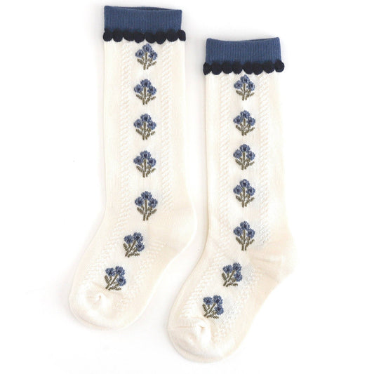 Posie Knee Socks - Bluejay: 1.5-3 YEARS