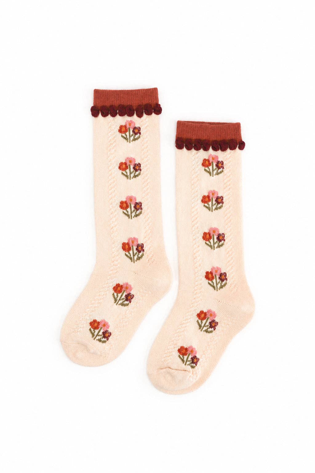Posie Knee Socks - Rust: 6-18 MONTHS