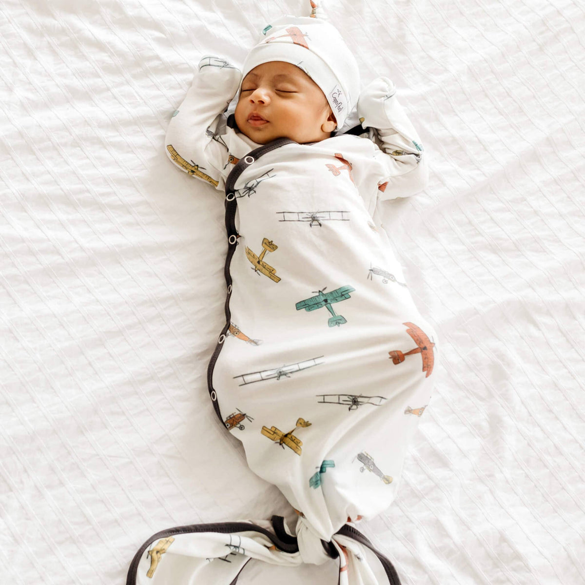 Copper Pearl - Newborn Knotted Gown - Ace