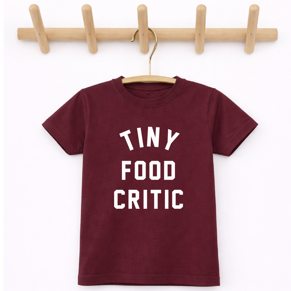 Tiny Food Critic Funny Toddler Shirt