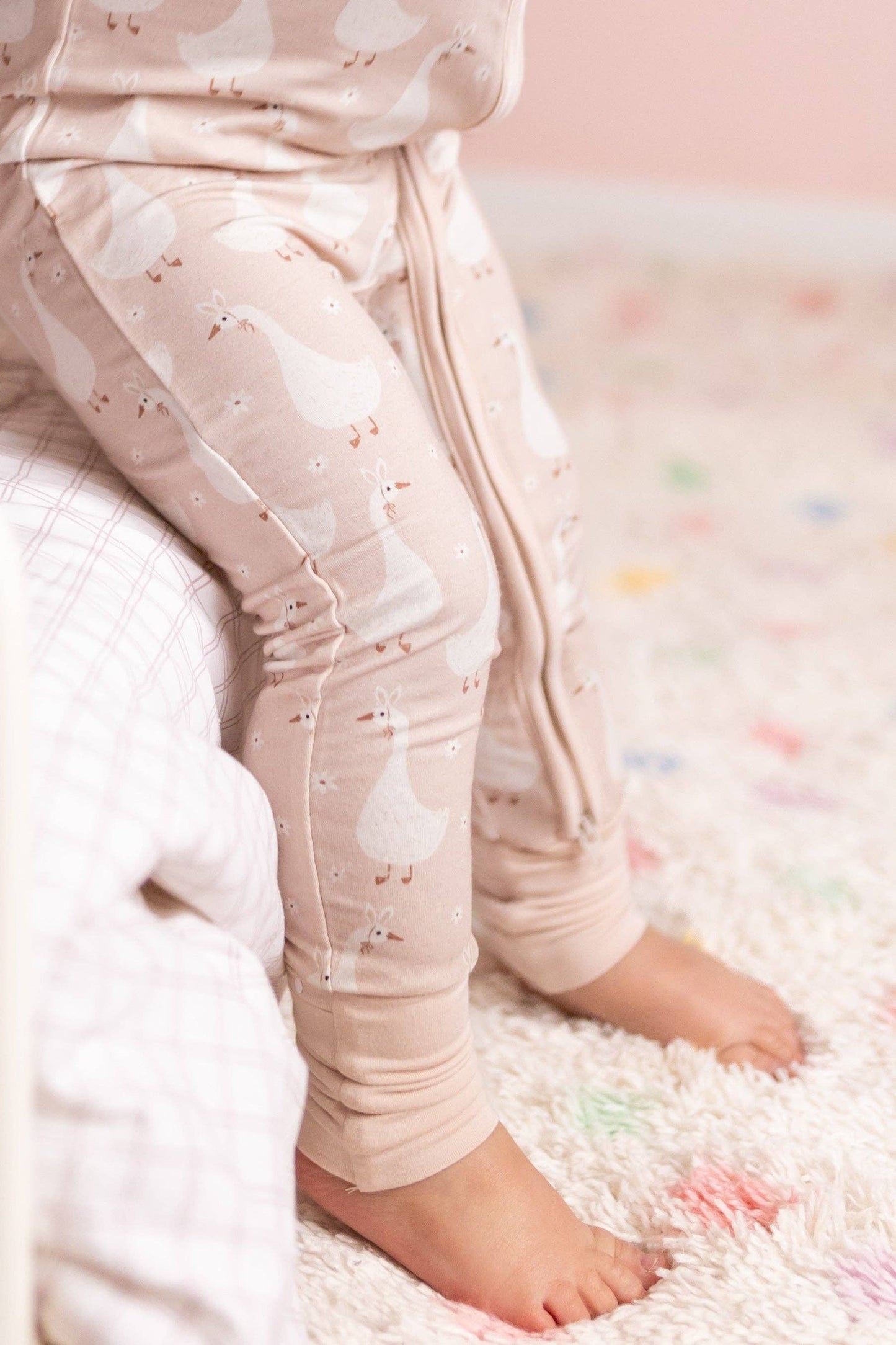 Silly Goose on the Loose Bamboo Zippy Romper: