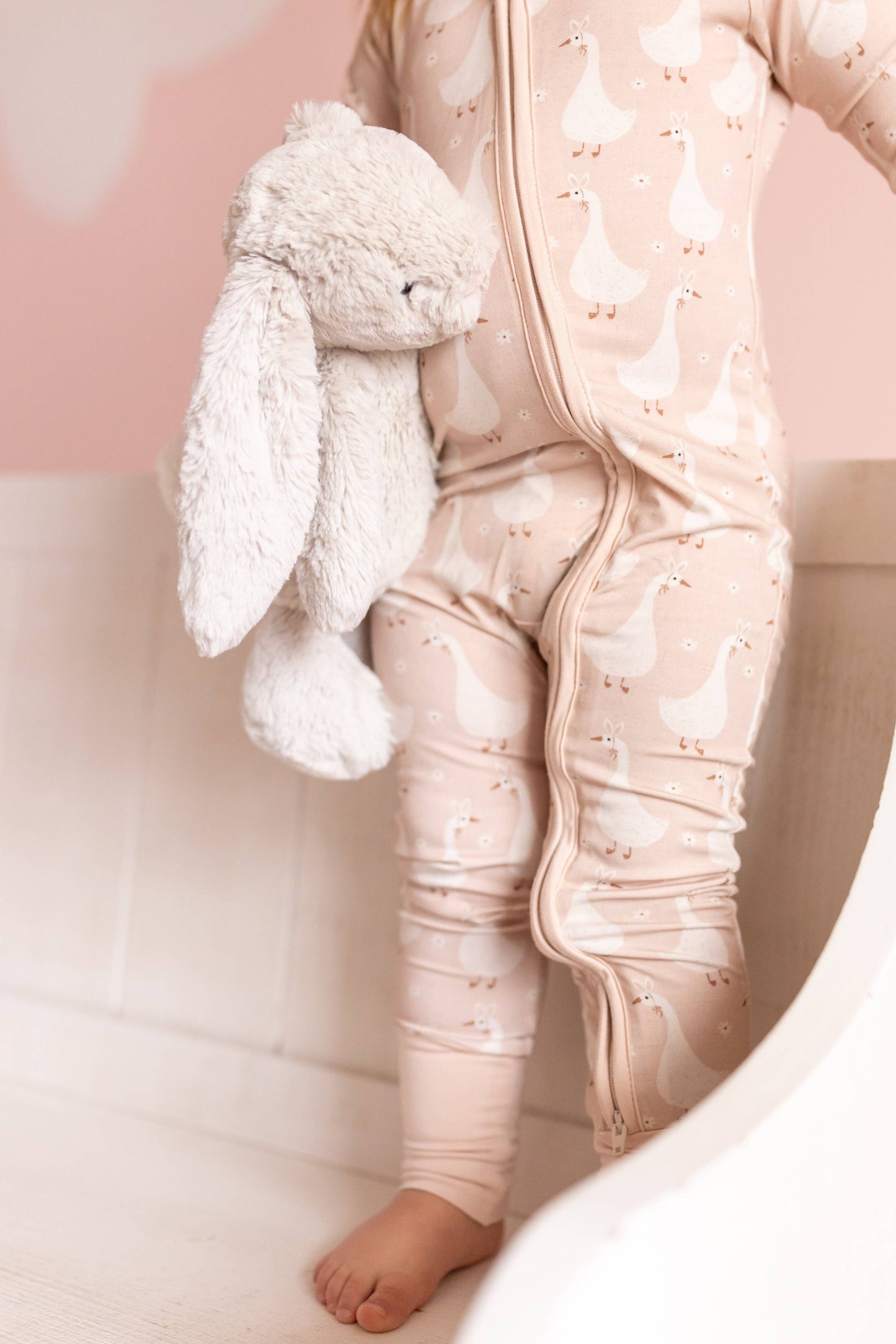 Silly Goose on the Loose Bamboo Zippy Romper: