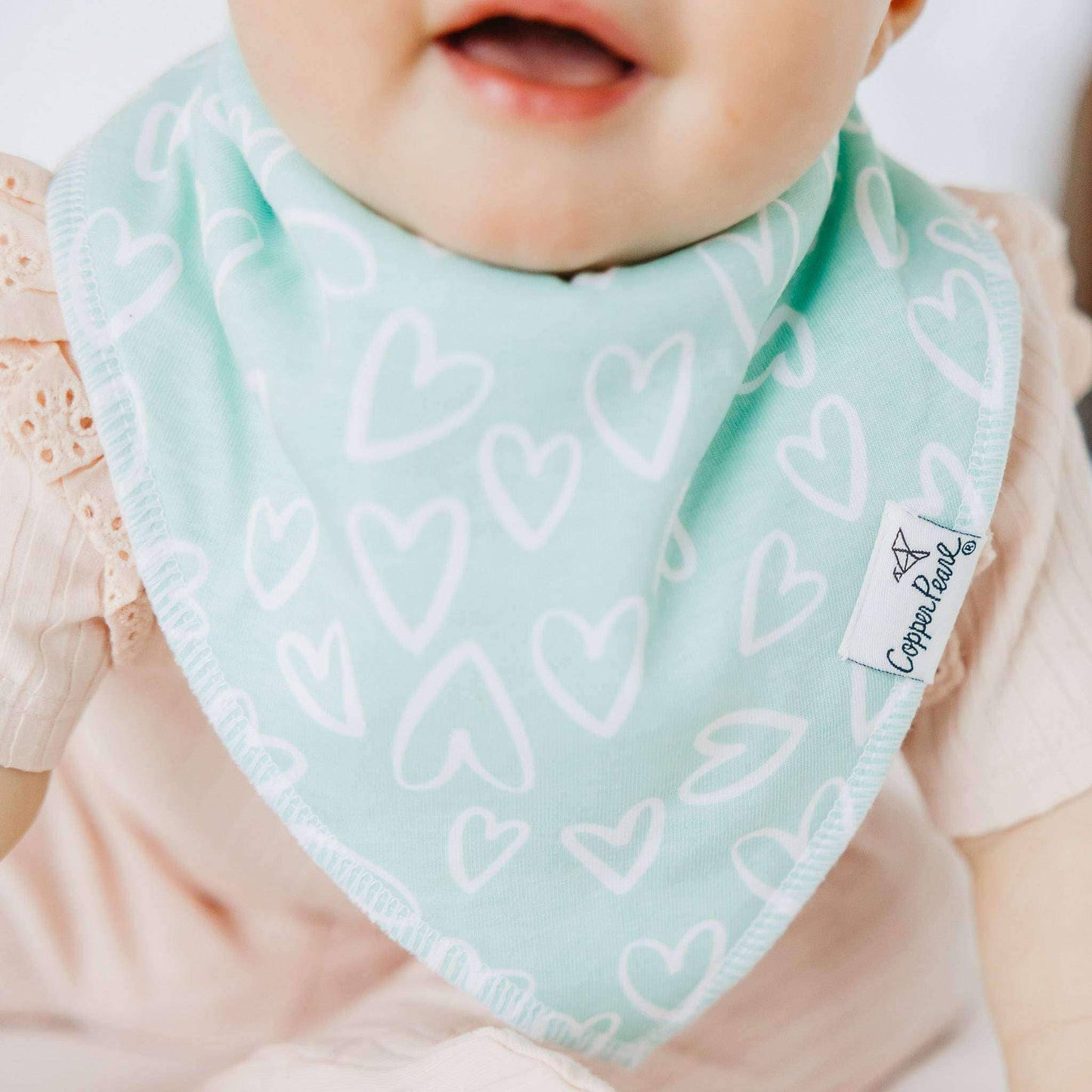 Copper Pearl - 4 Pack Baby Bandana Bibs - Cheery
