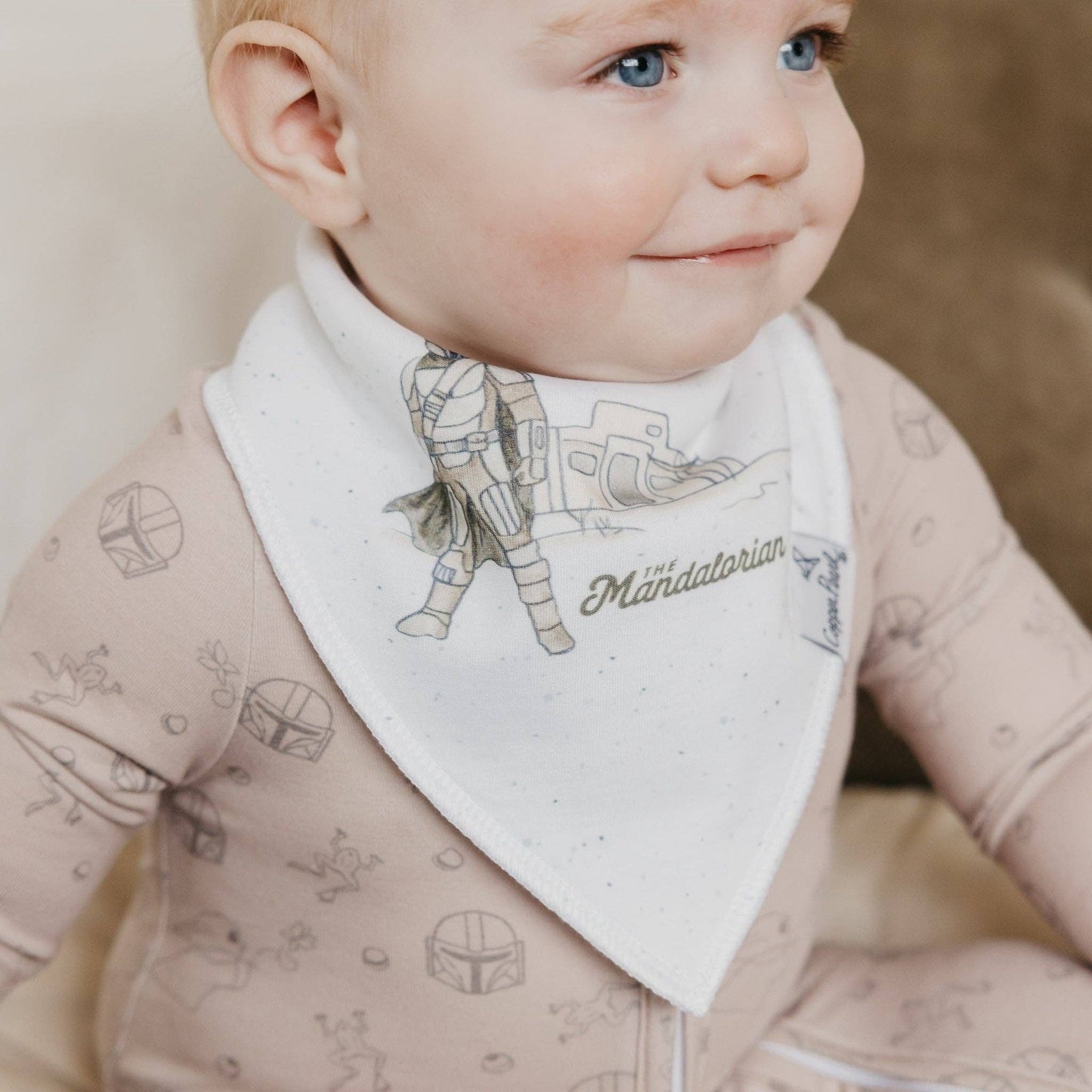 Copper Pearl - 4 Pack Baby Bandana Bibs - Star Wars Grogu