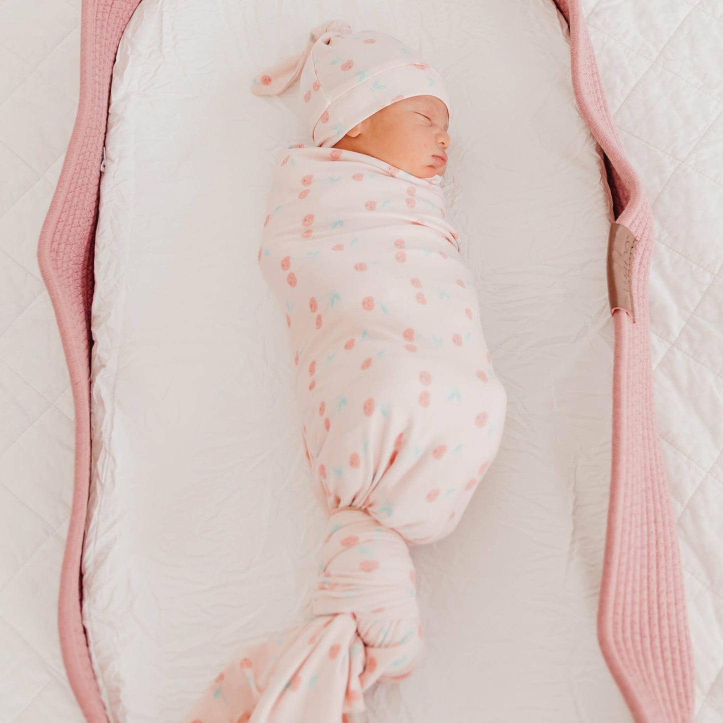 Copper Pearl - Knit Swaddle Blanket - Cheery