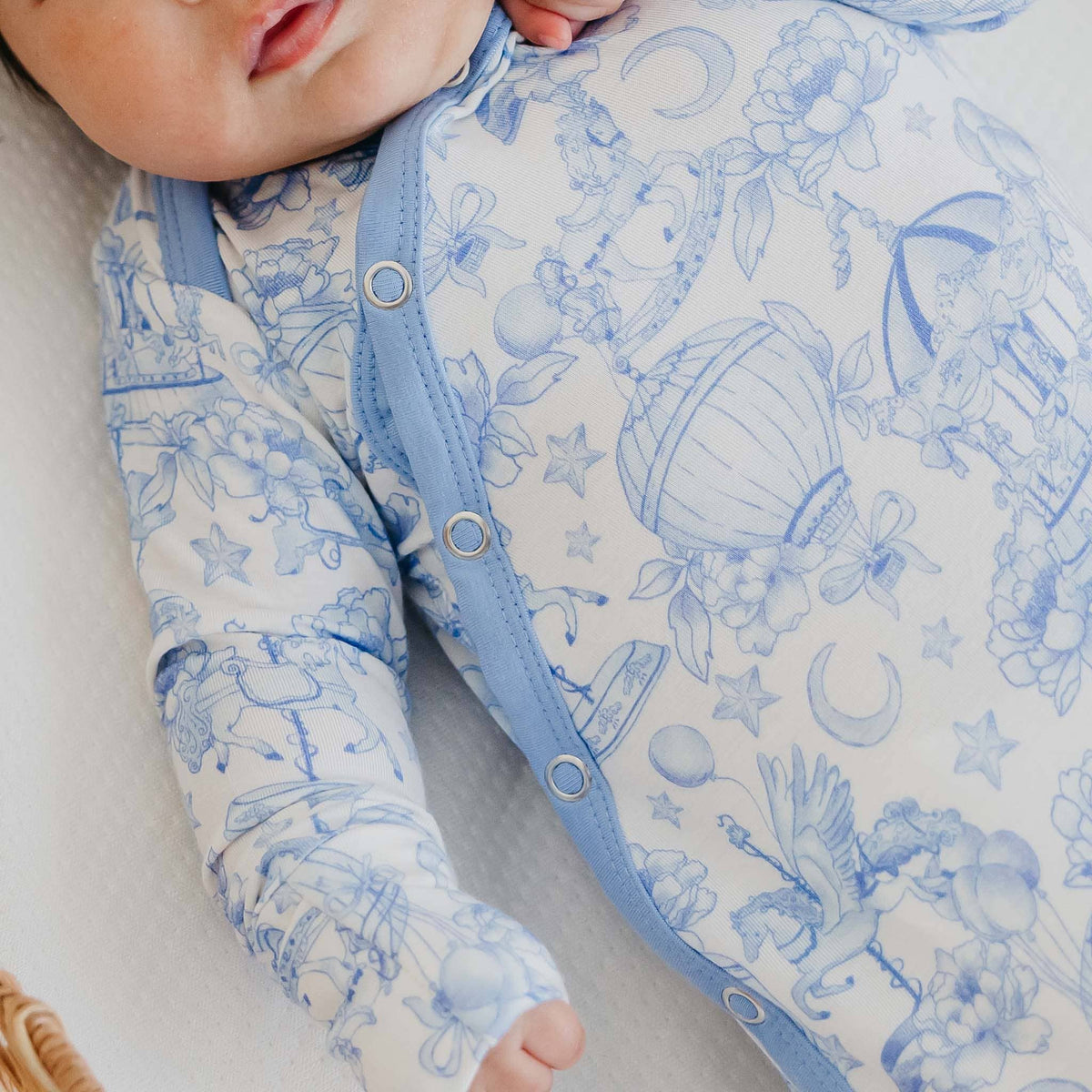 Copper Pearl - Bamboo Newborn Knotted Gown - Vintage Carnival