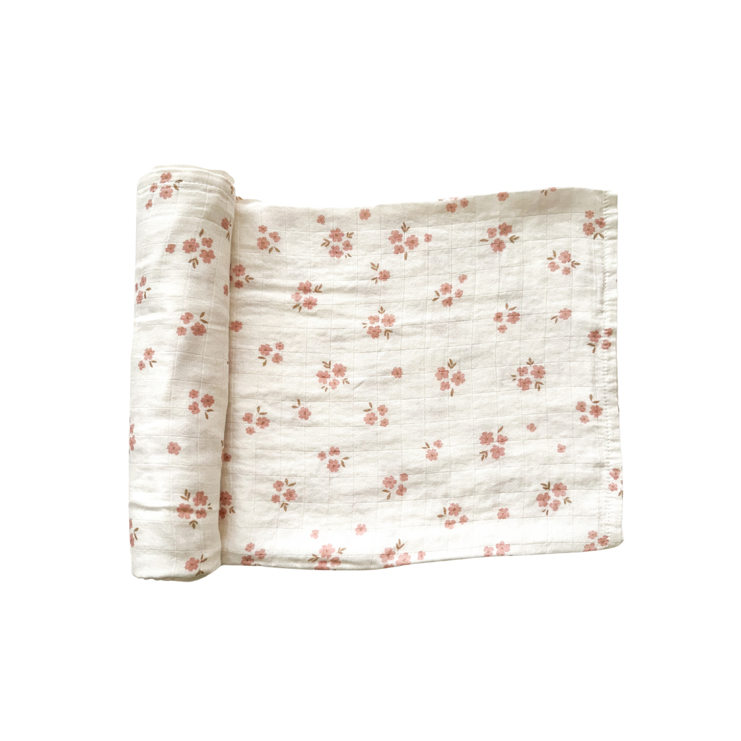 Muslin Swaddle Blanket - Pink Floral