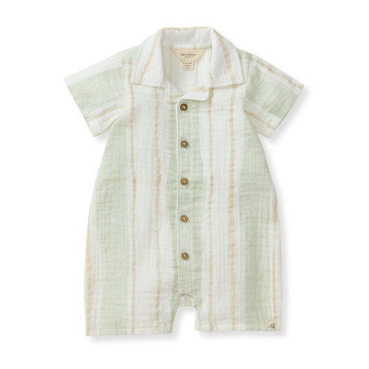 Pacific Stripe Baby Boy Romper